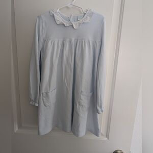 Edgehill Collection Light‎ Blue Classic Dress With Peter Pan Collar